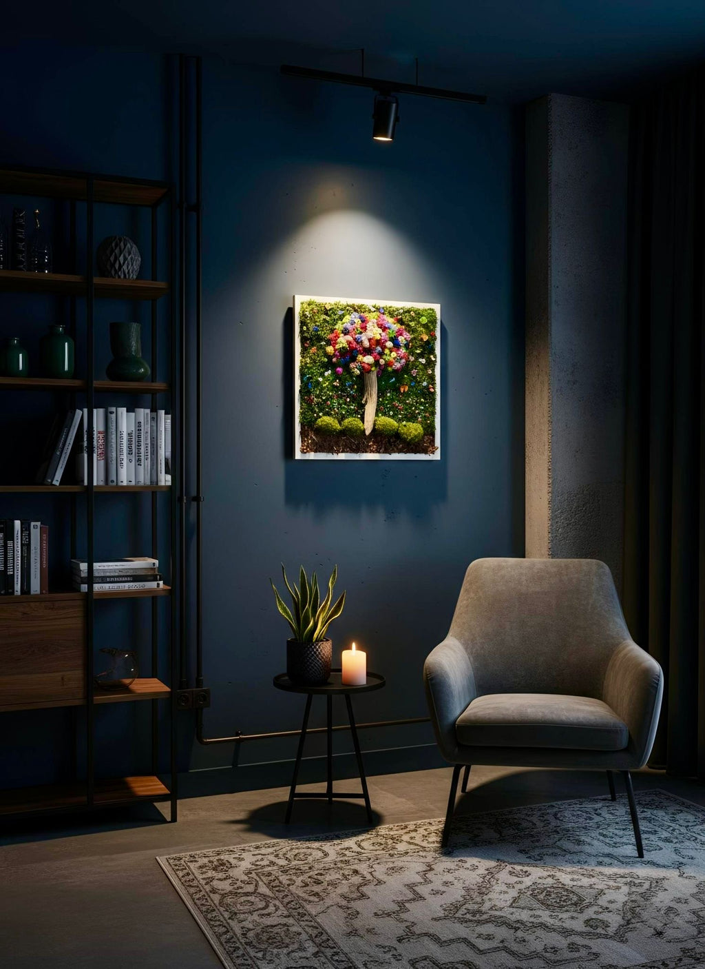 Albero nel multiverso, multicolor.