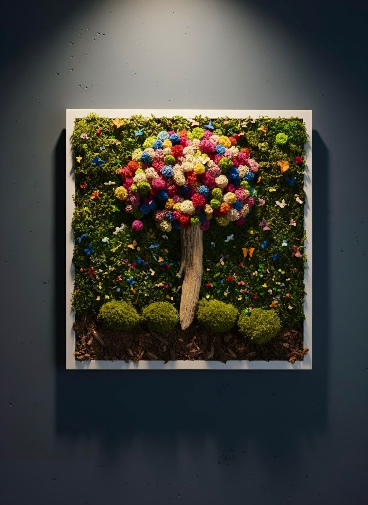 Albero nel multiverso, multicolor.